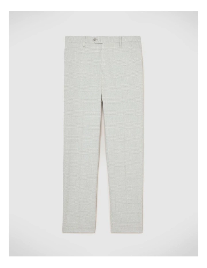Prince Of Wales Check Tailored Suit Pant in Grey Check image 2