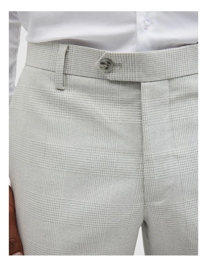 Prince Of Wales Check Tailored Suit Pant in Grey Check image 4