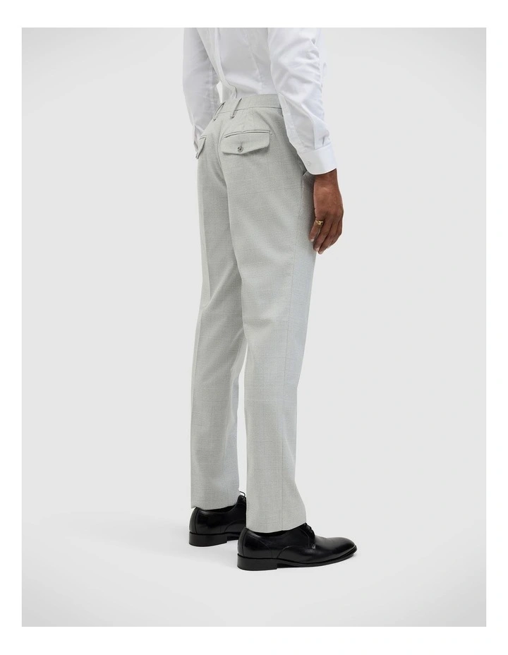 Prince Of Wales Check Tailored Suit Pant in Grey Check image 5