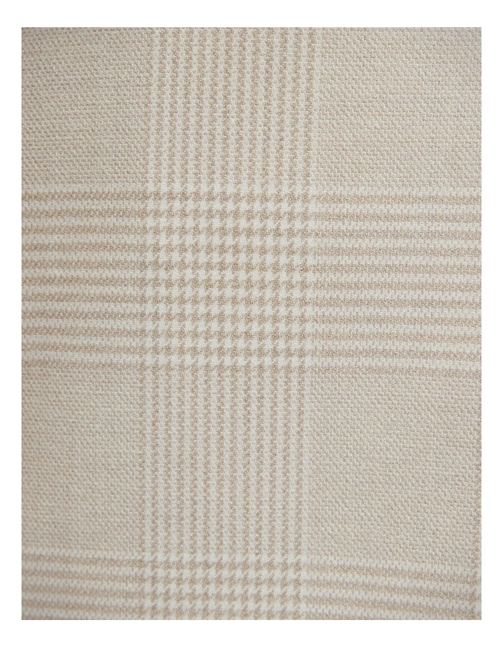 Prince Of Wales Check Tailored Suit Pant in Natural Check image 7