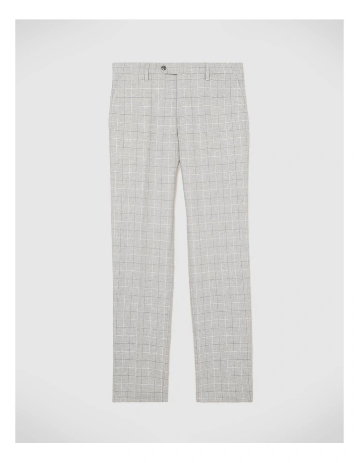Windowpane Check Tailored Pant in Grey image 2