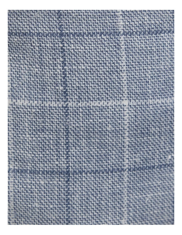 Windowpane Check Tailored Pant in Blue image 7