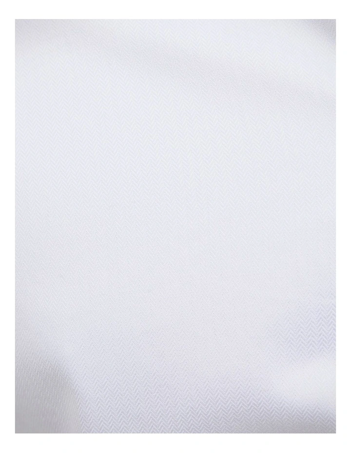 Accent Stretch Long Sleeve Shirt in White image 6