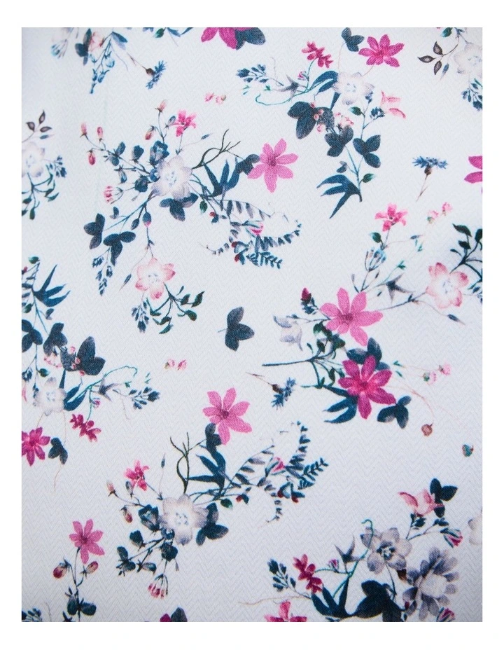 Fusion Floral Long Sleeve Shirt in Magenta image 5