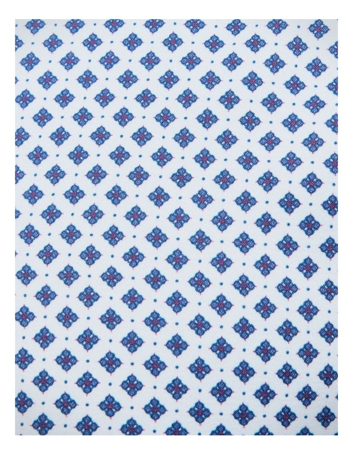 Geo Print Long Sleeve Shirt in Navy image 7