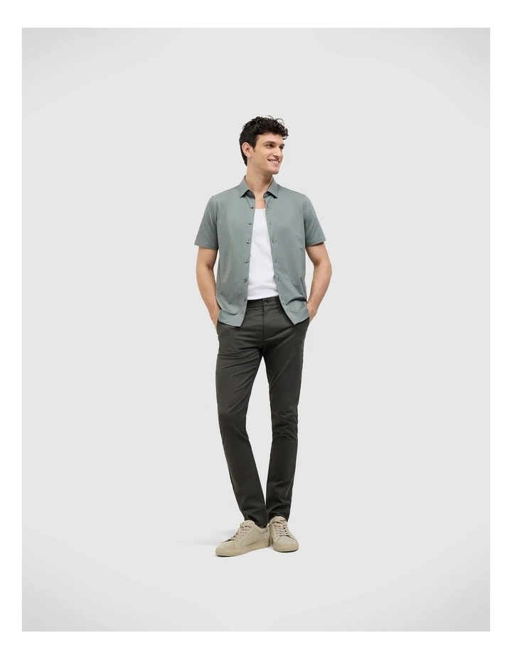 Travel Performance Short Sleeve Shirt in Sage image 1