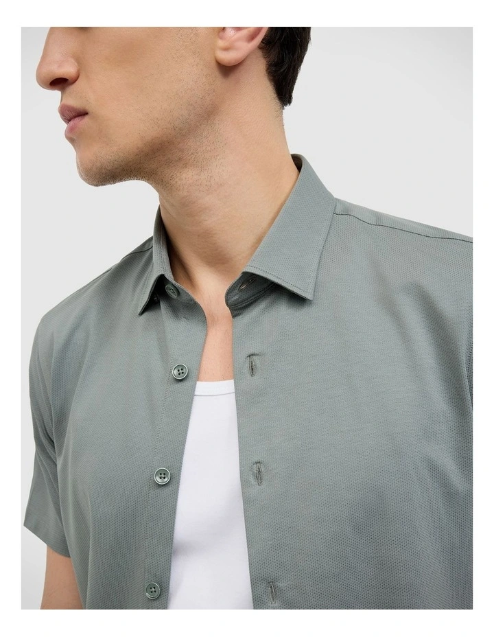 Travel Performance Short Sleeve Shirt in Sage image 5