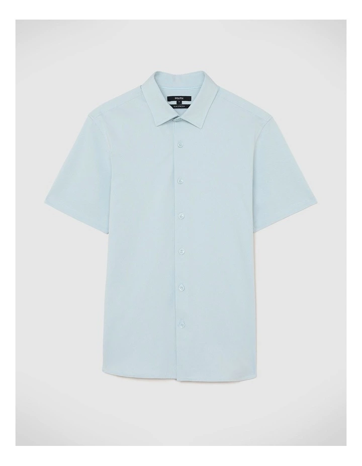 Travel Performance Short Sleeve Shirt in Light Blue image 2