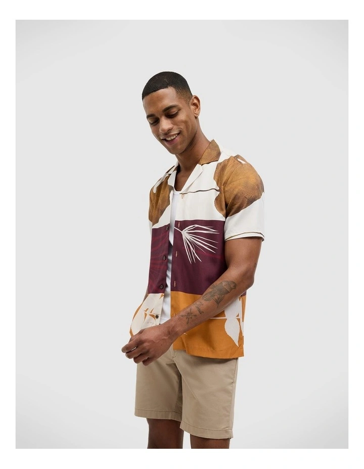 Fossil Floral Short Sleeve Shirt in Multi image 1