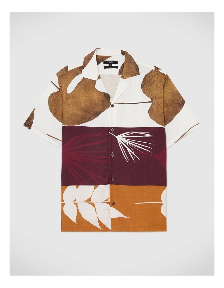 Fossil Floral Short Sleeve Shirt in Multi image 2