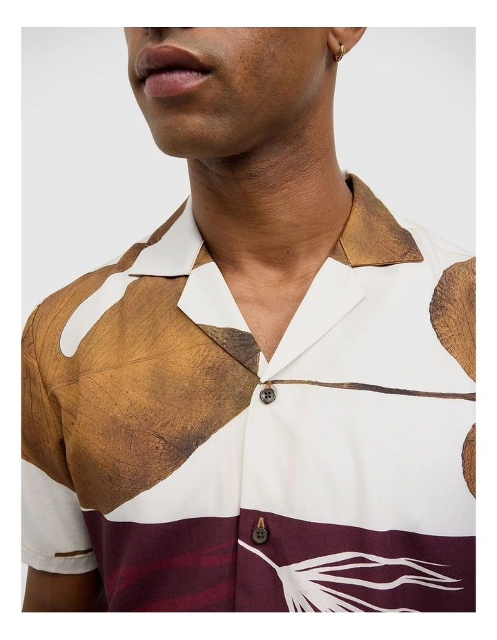 Fossil Floral Short Sleeve Shirt in Multi image 4