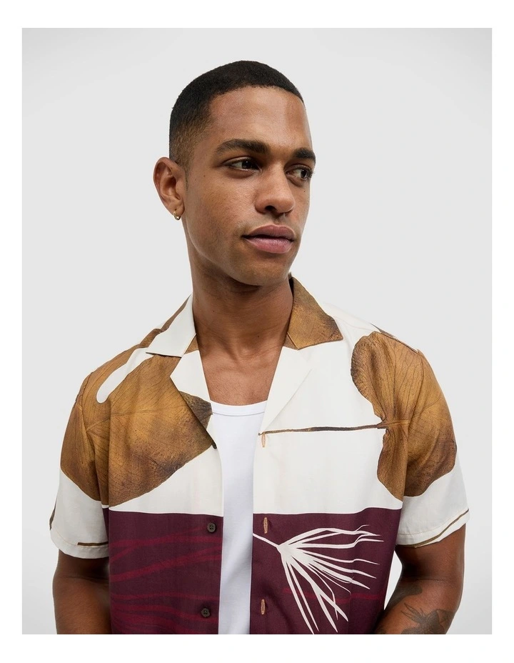 Fossil Floral Short Sleeve Shirt in Multi image 5