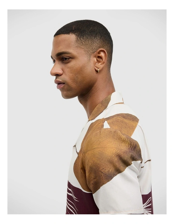 Fossil Floral Short Sleeve Shirt in Multi image 6