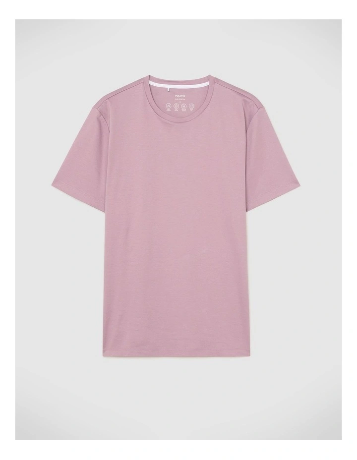 Slim Travel Tee in Mauve image 2