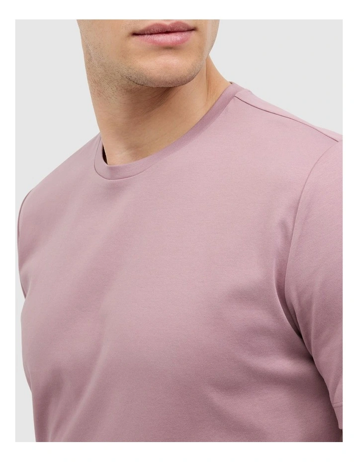 Slim Travel Tee in Mauve image 4