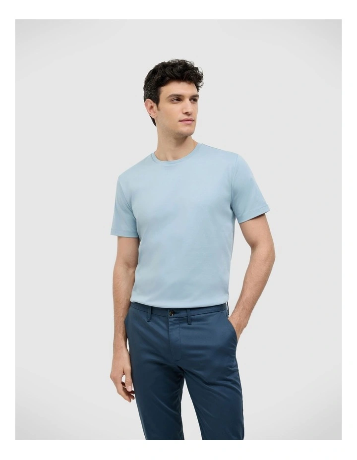 Slim Travel Tee in Sky Blue image 1