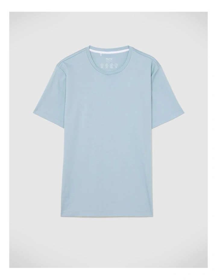 Slim Travel Tee in Sky Blue image 2