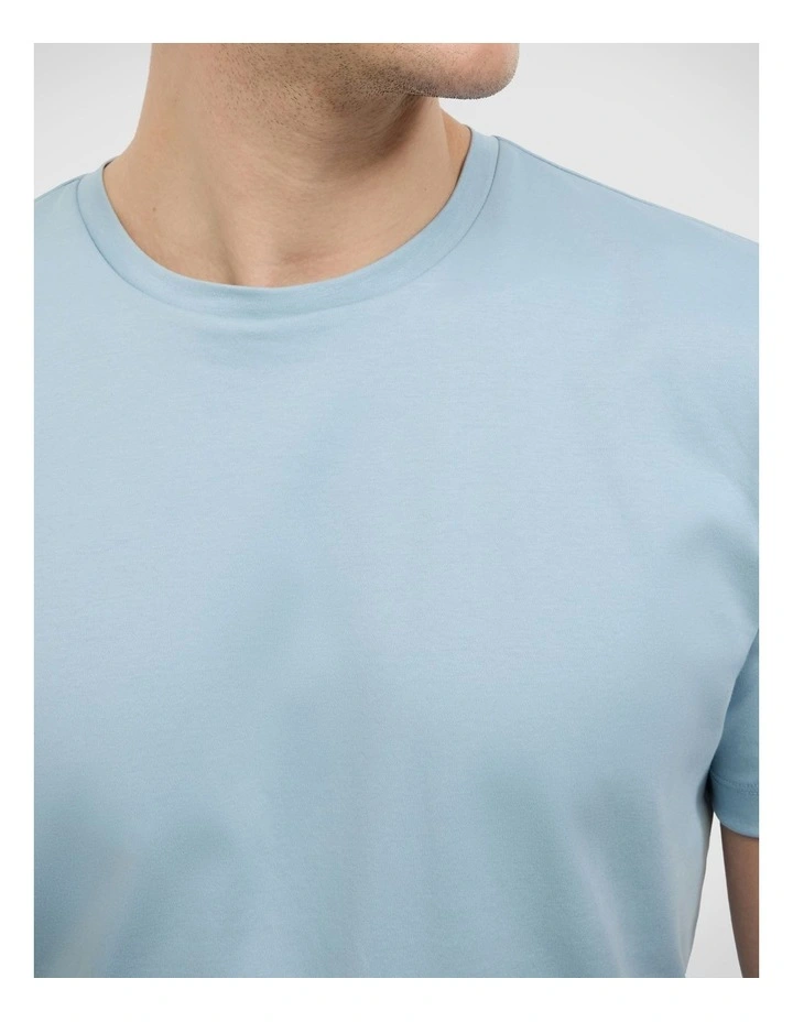 Slim Travel Tee in Sky Blue image 4