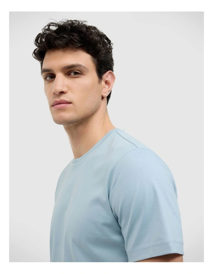 Slim Travel Tee in Sky Blue image 5
