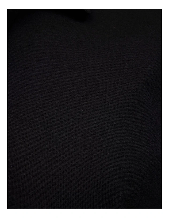 Stripe Travel Polo in Black image 6