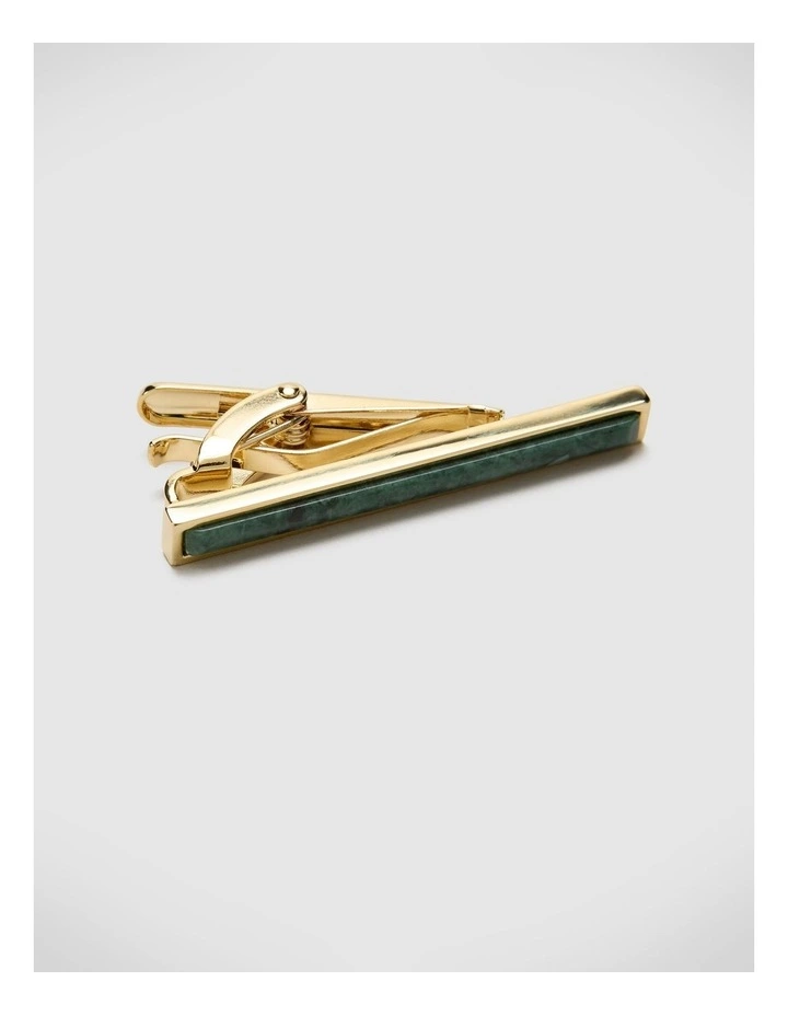 Stone Inlay Tie Pin in Jade image 2