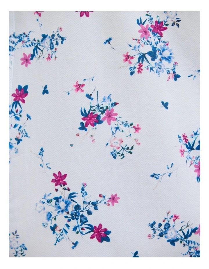 Bouquet Floral Short Sleeve Shirt in Magenta image 6