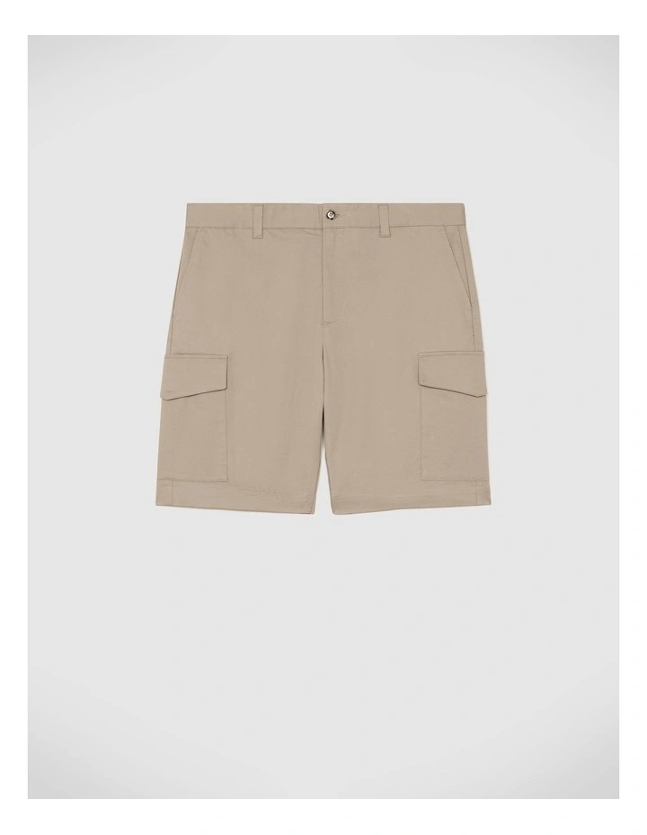 Bowie Lyocell Blend Cargo Short in Tan image 2