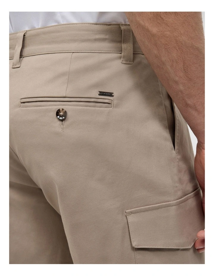 Bowie Lyocell Blend Cargo Short in Tan image 6