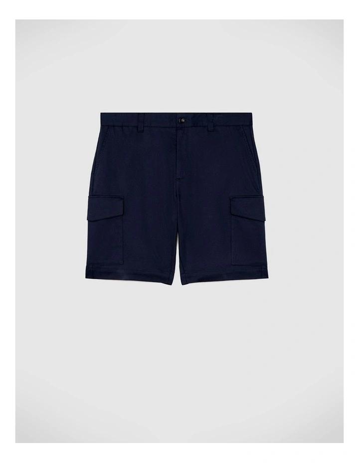 Bowie Lyocell Blend Cargo Short in Navy image 2