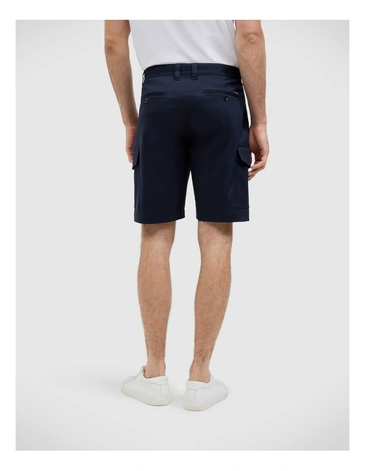 Bowie Lyocell Blend Cargo Short in Navy image 5