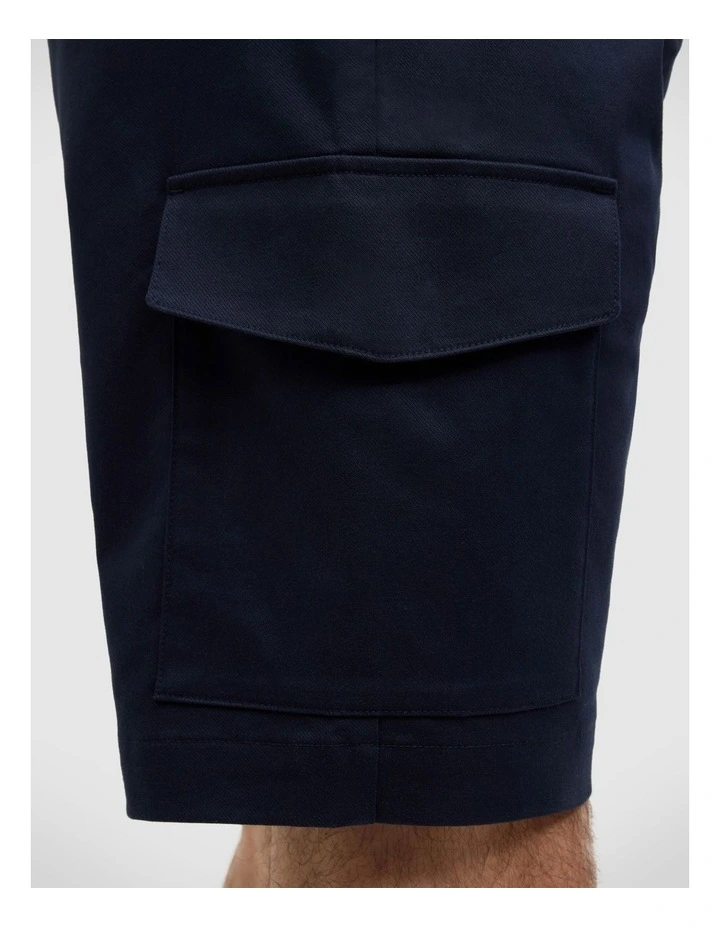 Bowie Lyocell Blend Cargo Short in Navy image 6