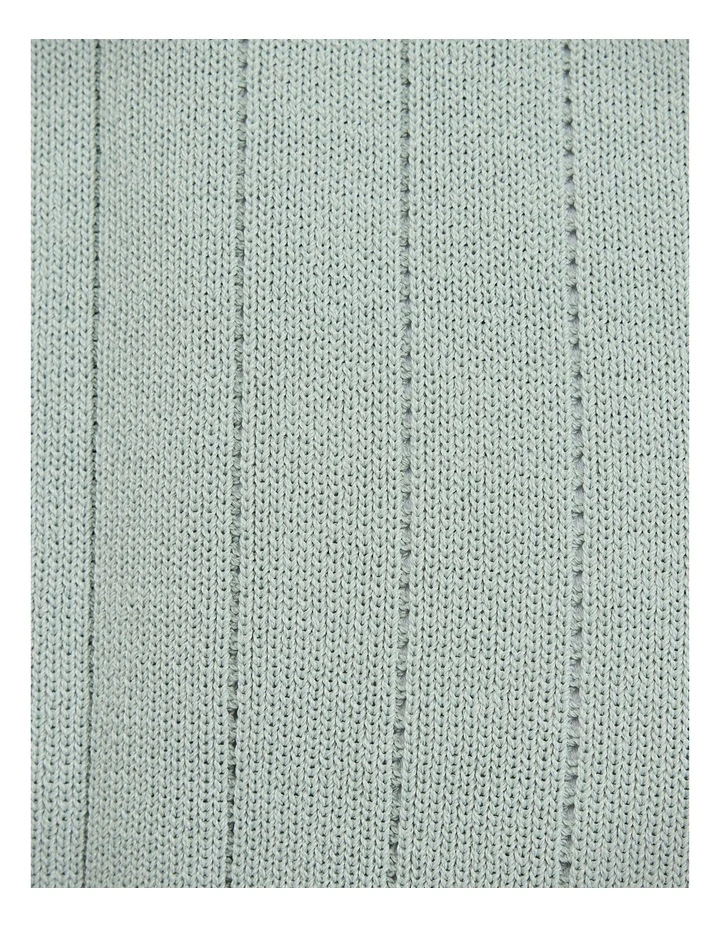 Stripe Knit Polo in Seafoam image 6