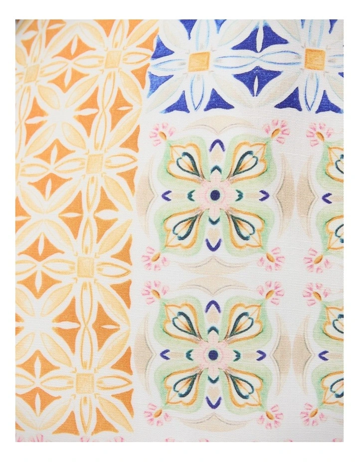 Tapestry Print Short Sleeve Shirt in Multi image 7