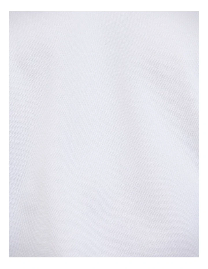 Curtis Travel Striped Pique Tee in White image 6