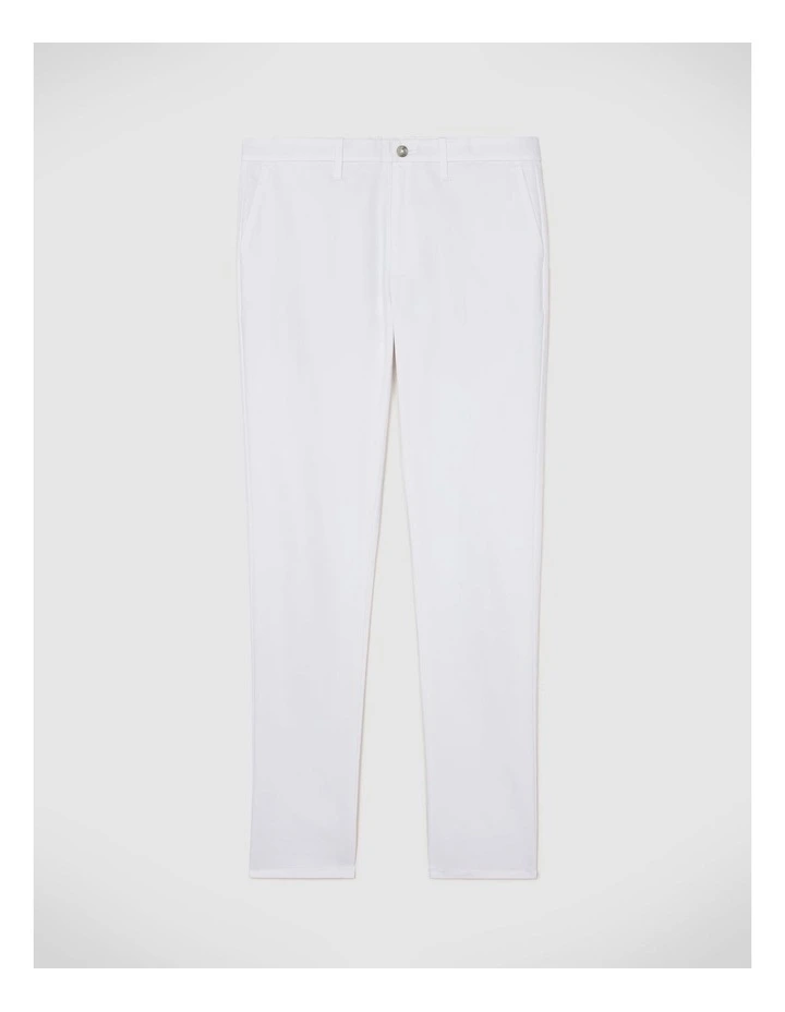 Ultra Slim Cotton-tencel Chino in White image 2