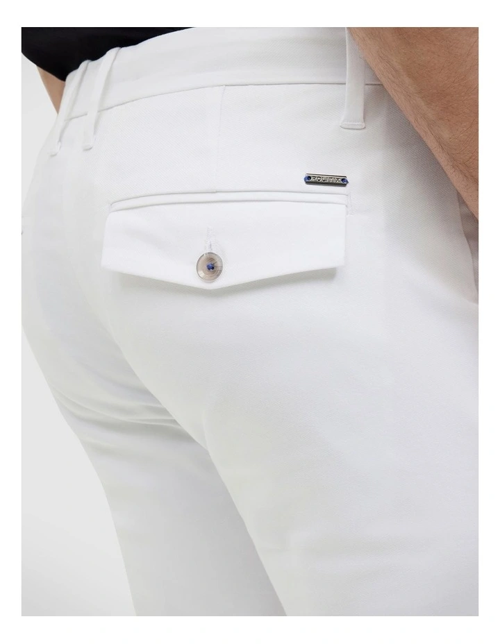 Ultra Slim Cotton-tencel Chino in White image 5