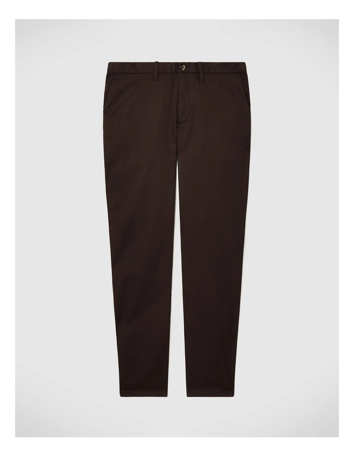 Ultra Slim Cotton-tencel Chino in Chocolate image 2