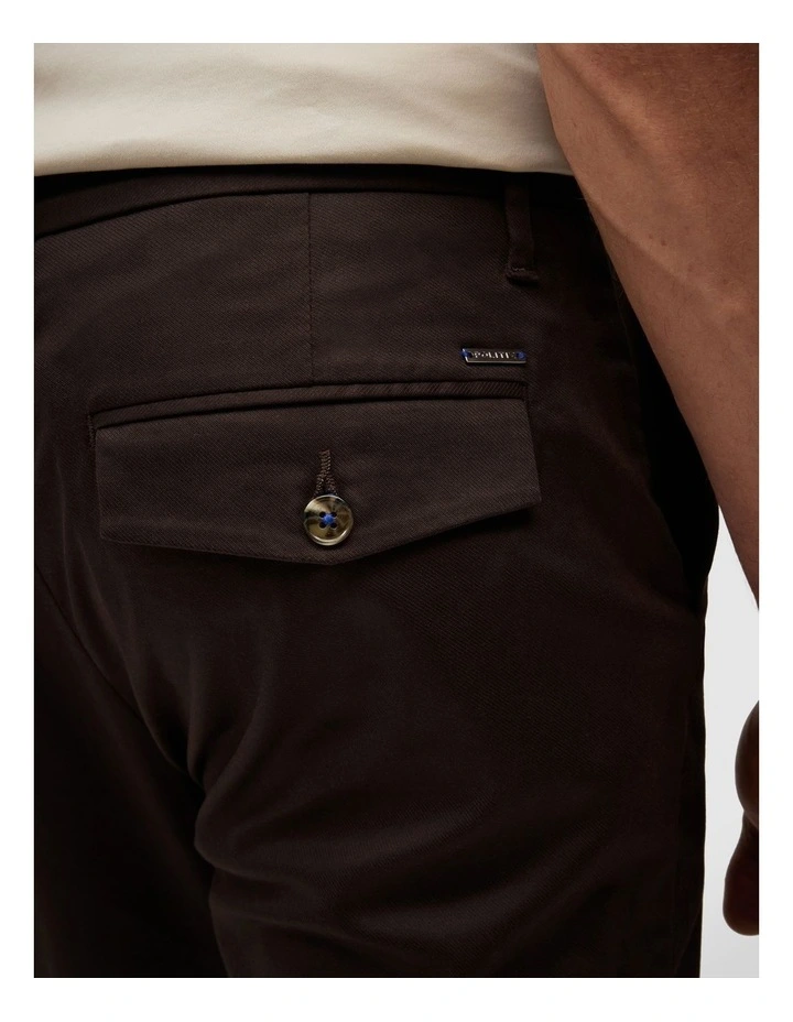 Ultra Slim Cotton-tencel Chino in Chocolate image 5