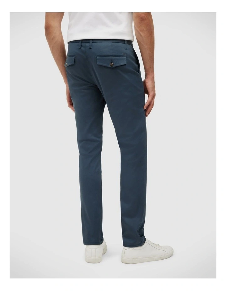 Ultra Slim Cotton-tencel Chino in Steel Blue image 5