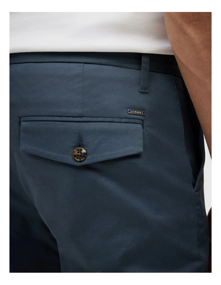 Ultra Slim Cotton-tencel Chino in Steel Blue image 6
