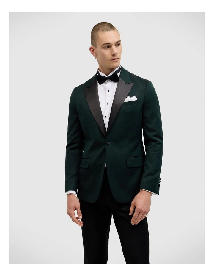 Emery Velvet Black Tie Tuxedo in Emerald image 1
