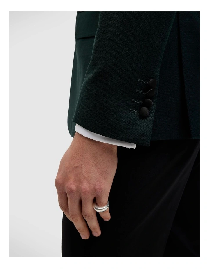 Emery Velvet Black Tie Tuxedo in Emerald image 6