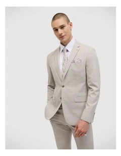 Dixon Prince Of Wales Tailored Jacket in Neutral