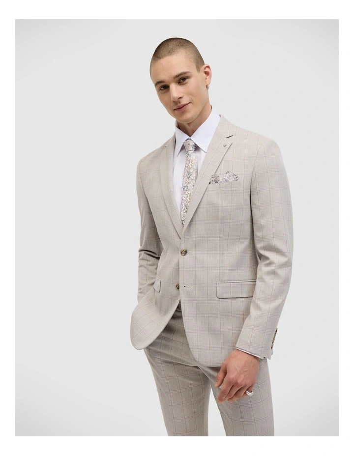 Dixon Prince Of Wales Tailored Jacket in Neutral image 1