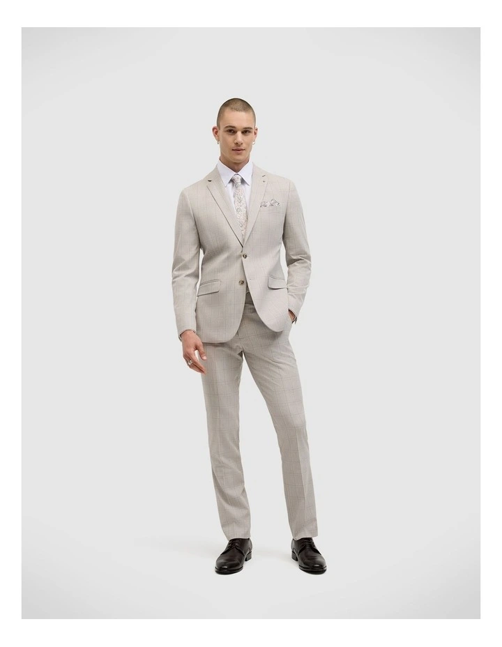 Dixon Prince Of Wales Tailored Pant in Neutral image 3