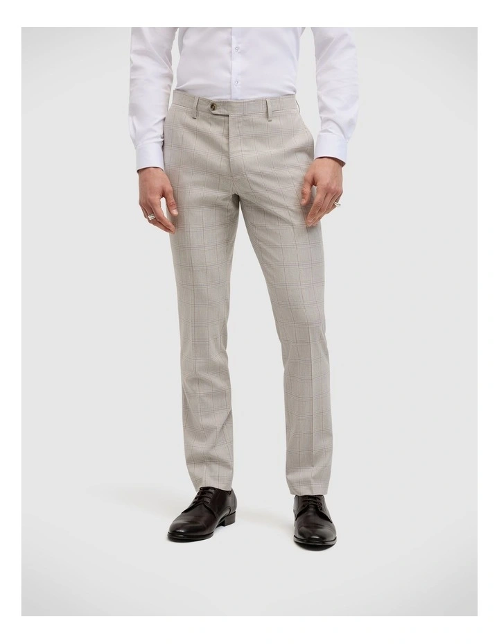 Dixon Prince Of Wales Tailored Pant in Neutral image 4