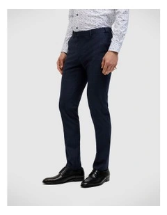 Connor Windowpane Tailored Pant in Navy