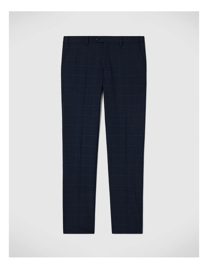 Connor Windowpane Tailored Pant in Navy image 2
