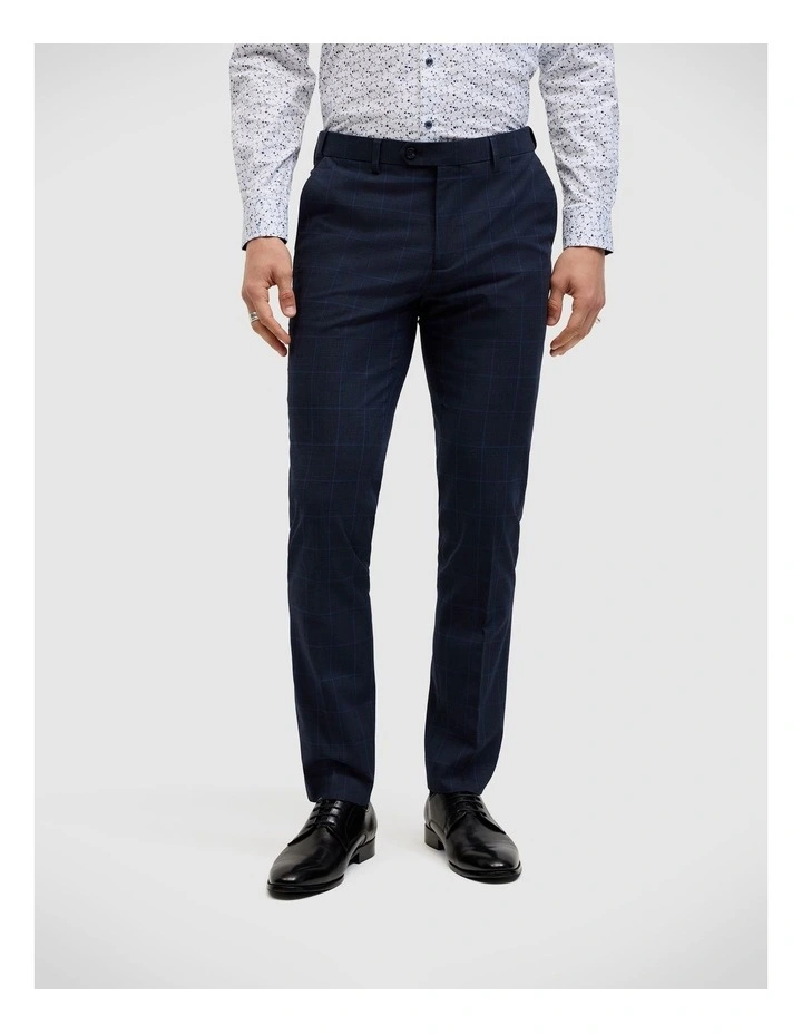 Connor Windowpane Tailored Pant in Navy image 4