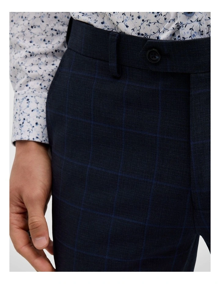 Connor Windowpane Tailored Pant in Navy image 5